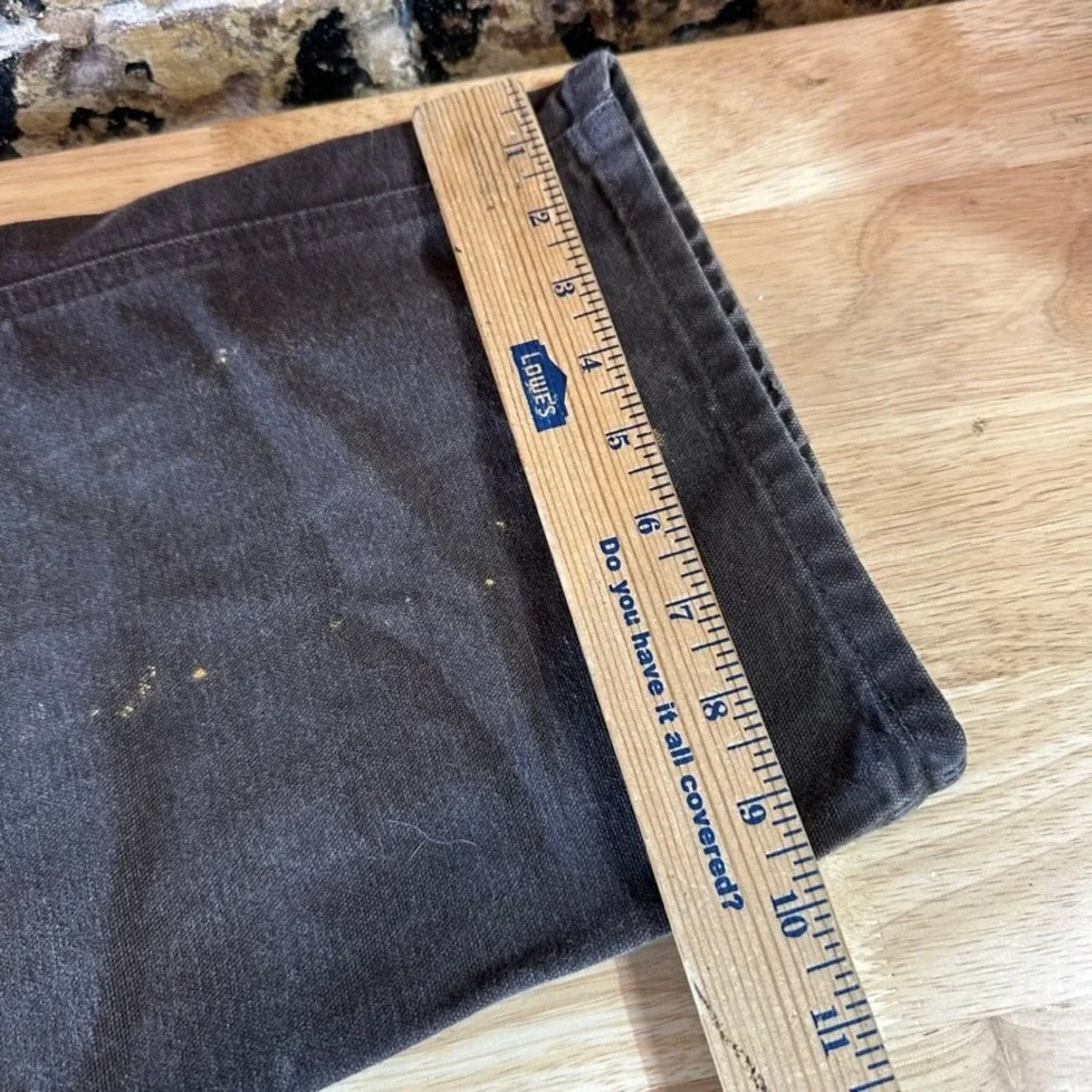 Carhartt B11 DKB Brown Washed Duck Canvas Carpenter Workwear Pants Mens 38x30
